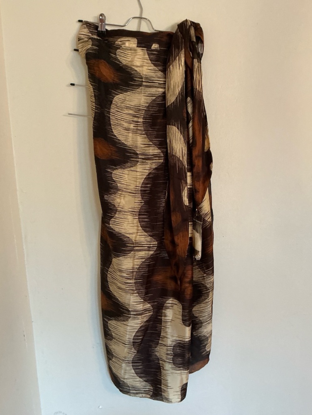 NWT ONE SIZE Juan de Dios Silk/Cotton Sarong Style Skirt - Picture 3 of 7